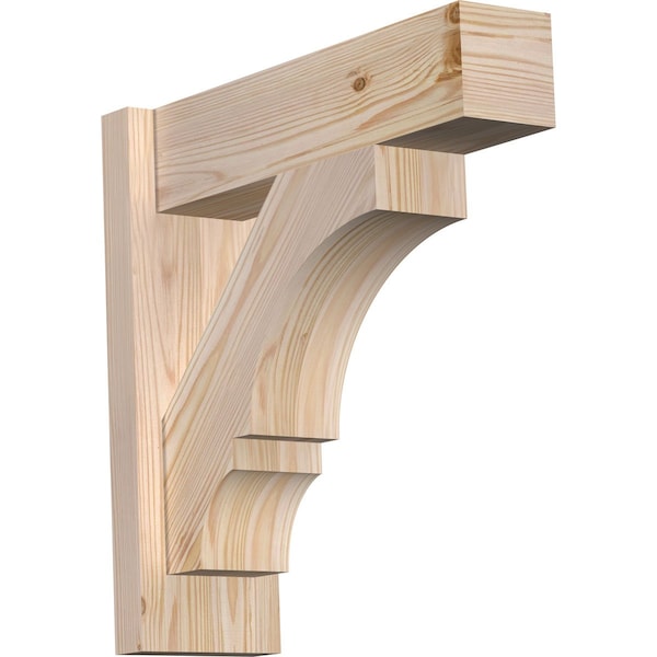 Ekena Millwork Balboa Block Smooth Outlooker, Douglas Fir, 5 1/2"W x 18"D x 18"H OUT06X18X18BOA05SDF - main